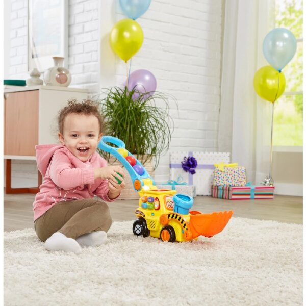 Pop-a-Balls Push & Pop Bulldozer with Accessories, Baby and Toddler Toys