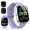 Smart Watch Fits for Android and iPhone, IP68 Waterproof Smartwatch for Women Men 100+ Sports Modes 1.91-inch Fitness Tracker, Smart Watch with Bluetooth Call(Answer/Make Calls), for Gift Black