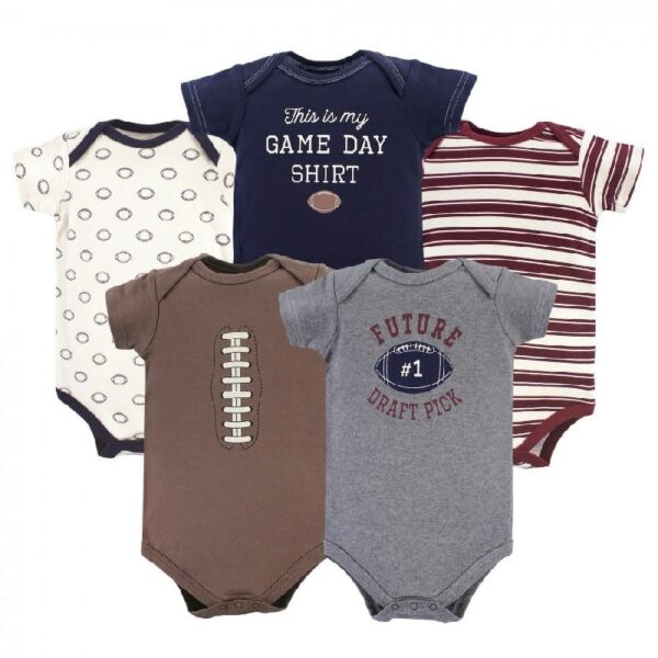 Short Sleeve Bodysuits, 5-Pack, Newborn- 24 Months