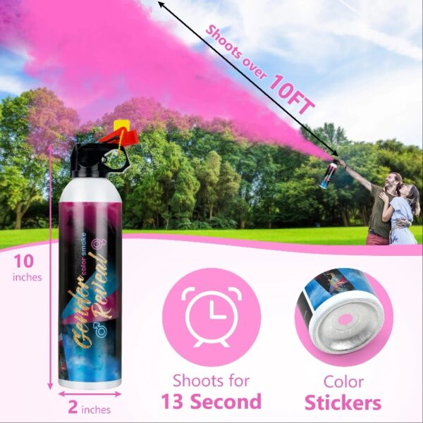 Gender Reveal Smoke Bombs,100% Biodegradable Butterfly Confetti Powder Cannon,Memorable Baby Gender Reveal Party Supplies Decorations & Ideas，2 PACK BLUE