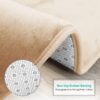Nestl Set of 3 Absorbent Memory Foam Bath Mat Bathroom Rugs, Gray, Large 20