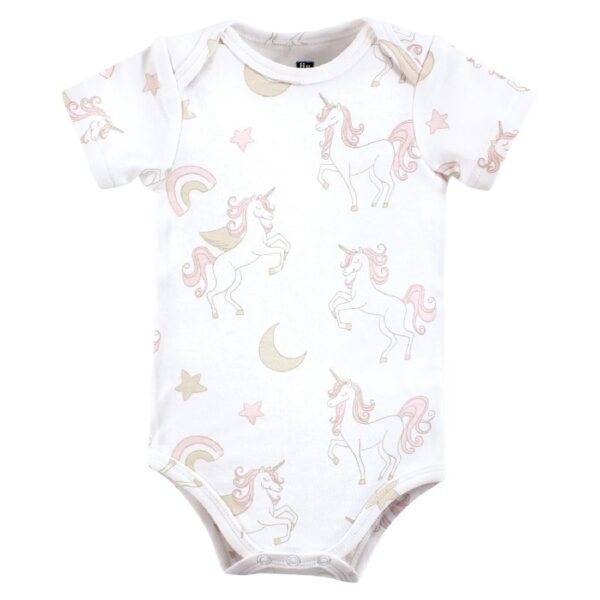 Short Sleeve Bodysuits, 5-Pack, Newborn- 24 Months