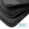 Nestl Set of 3 Absorbent Memory Foam Bath Mat Bathroom Rugs, Gray, Large 20