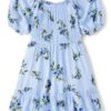 Mommy and Me Floral Ruffle Dress, Sizes XS-XXL