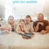 Animal Shaped Wooden Puzzles for Adults – A3 Vivid Elephant with 155 Pieces – Jigsaw Puzzle with Unique Shapes – Family Games for Kids and Adults – 11