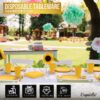 Exquisite 350 Piece Easter Plastic Disposable Party Plates & Dinnerware Combo Set
