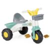 My First Trike: White, Green, Yellow - Pedal Operated 3 Wheeled Bike, 2 Baskets, Indoor & Outdoor Tricycle, Ride-On Toy, Kids Toddlers Ages 2+
