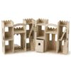 Kids Wood Castle Dollhouse, 12.6''