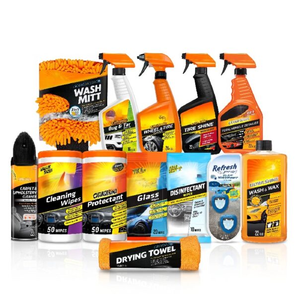 XL Car Care Cleaning and Wash Kit - 13 Piece Set