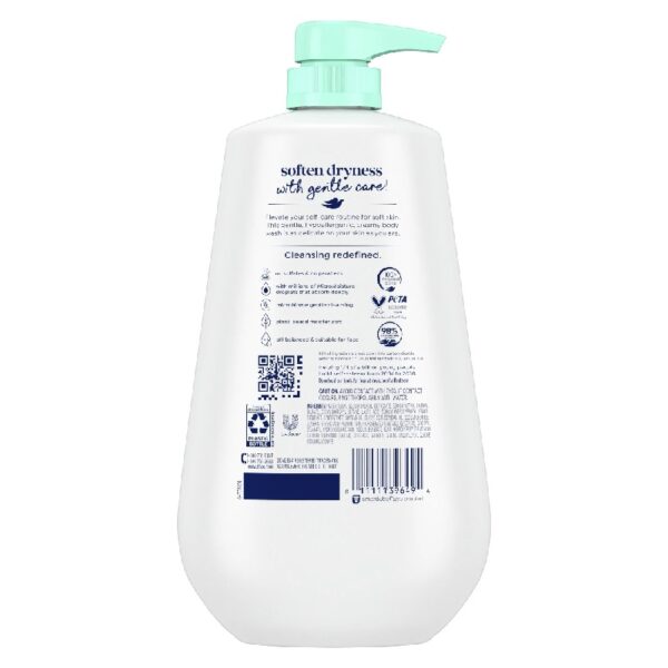 (2 pack) Moisturizing Liquid Body Wash for Women Sensitive Skin Hypoallergenic, 30.6 oz with Pump