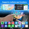 Universal Portable Wireless Apple Carplay Android Auto Adapter Dongle In Car