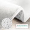 Nestl Set of 3 Absorbent Memory Foam Bath Mat Bathroom Rugs, Gray, Large 20