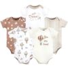 Short Sleeve Bodysuits, 5-Pack, Newborn- 24 Months