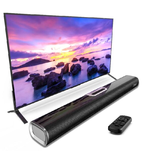 S20L Sound Bars for TV, 3D Surround Sound System TV Sound Bar, 2.1 ch Home Theater Audio with Built-in Subwoofer,50W TV Speakers | HDMI ARC, Bluetooth, Optical, RCA, USB & AUX Wall Mountable