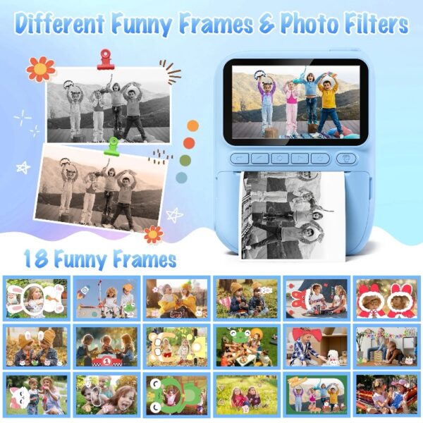 Instant Print Camera for Kids, 3.0