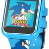 Sega Sonic The Hedgehog iTime Unisex Child Smart Watch with Silicone Strap and Blue Case 42mm