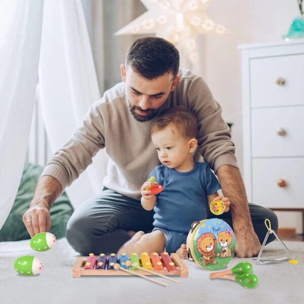 Baby Music Toys Child Educational Wooden Musical Instruments for Kids Birthday Toddler Toy