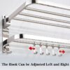 Towel Rack for Bathroom Towel Holder for Bathroom Wall Mounted,Black Towel Bar Storage