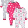 Brand Gender Neutral Footless Unionsuits, 3-Pack, Sizes 0/3 Months - 5T