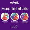 Balloon Time 9.5in Medium Helium Tank Kit with Colorful Latex Balloons, 8.9 cu ft, 30 Count