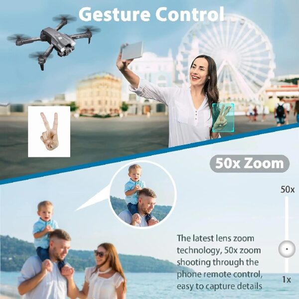 Drone with Camera for Adults Kids, Dual 4K HD Mini FPV RC Quadcopter for Kids Beginners