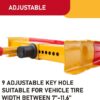 Heavy Duty Trailer Lock Wheel Clamp, Universal Security Tire Lock, Adjustable Anti Theft Lock for Trailers SUV Boats ATVs Motorcycles Golf Cart