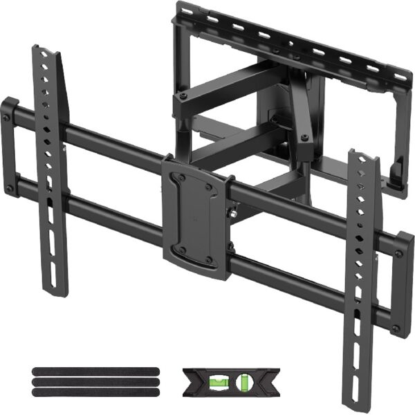 Full Motion TV Wall Mount for 47-90 inch TVs Swivels Tilts Extension Rotation Holds up to 132lbs Max VESA 600x400mm, Fit 16