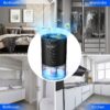 Small Dehumidifiers for Bedroom 27oz with Auto-off,7 Colors LED Light up to 215 sq.ft-Black