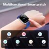 Smart Watch Fits for Android and iPhone, IP68 Waterproof Smartwatch for Women Men 100+ Sports Modes 1.91-inch Fitness Tracker, Smart Watch with Bluetooth Call(Answer/Make Calls), for Gift Black