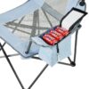Adult Oversized Mesh Camp Chair with Cooler, Green & Gray