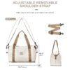 df6d864fbba04862832bb32d0176a14c Weekender Bags for Women, Travel Duffel Bags with Shoe Compartment,Personal Item Travel Bag for Airlines, Carry on Overnight Tote Bag for women,Beige&Brown