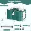Electric Balloon Pump, Portable Electric Balloon Blower Machine Balloon Air Pump Dual Nozzle 110V 600W Balloon Inflator for Party Decorations