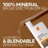 Anthelios Tinted Mineral Fluid Sunscreen for Face SPF 50, 1.7 fl oz