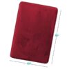 Nestl Set of 3 Absorbent Memory Foam Bath Mat Bathroom Rugs, Gray, Large 20