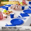 Exquisite 350 Piece Easter Plastic Disposable Party Plates & Dinnerware Combo Set