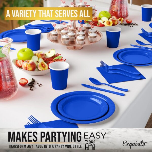 Exquisite 350 Piece Easter Plastic Disposable Party Plates & Dinnerware Combo Set