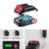 21V Cordless Drill Set, Electric Power Drill 34Pcs with 3/8 Inch Keyless Chuck, 25+3 Clutch Compact Driver Drill with Work Light, Max torque 45Nm, 2-Variable Speed & Battery and Fast Charger
