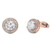 Cate & Chloe Mariah 18k Rose Gold Plated Jewelry Set with Simulated Diamond Crystals for Women