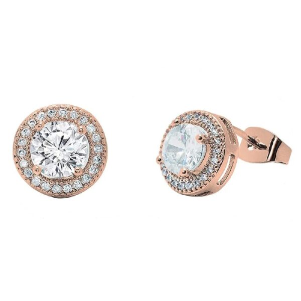 Cate & Chloe Mariah 18k Rose Gold Plated Jewelry Set with Simulated Diamond Crystals for Women