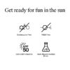 (3 pack) Beach Defense Sunscreen Stick SPF 50+, Face & Body, 1.5 oz