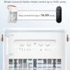 4in1 Small Air Conditioner, 16.5ft Remote, 1200ml Tank, 7h timer, 3Speed & 2Cool Mist, 7-Color Light for Bedroom Cover 100Sq.ft, No Battery