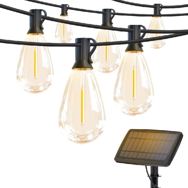 DAYBETTER Outdoor String Lights, 100ft S14 LED Patio Lights with 24 Bulbs, String Lights for Porch Backyard