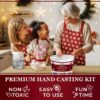 Hand Casting Kit – Unique Gift for Babies & Adults – Ideal DIY Gift for Your Loved Ones, Couples, Family – For Wedding, Anniversary, Baby Shower, Mother’s Day, Christmas – Romantic Gifts – Kit1