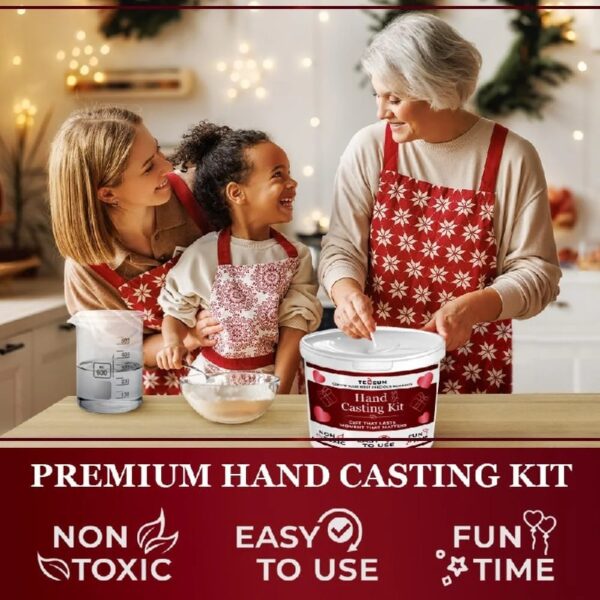 Hand Casting Kit – Unique Gift for Babies & Adults – Ideal DIY Gift for Your Loved Ones, Couples, Family – For Wedding, Anniversary, Baby Shower, Mother’s Day, Christmas – Romantic Gifts – Kit1