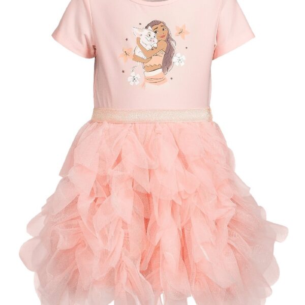 Disney Frozen Toddler Girl Short Sleeve Tutu Dress, Sizes 12M-5T