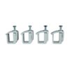 Clamp for Truck Cap, Camper Shell, Topper for a Short Bed Pickup Truck (Set of 4),Silver