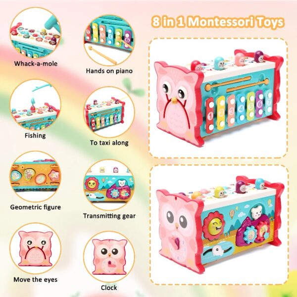 Learning Toys 8 in 1 Baby Busy Toys Toddler Educational Gifts for Kids 1- 3Y Boys & Girls