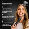 Black Series Electric Toothbrush - Rechargeable, 4 Modes, Travel Case, 8 Brush Heads