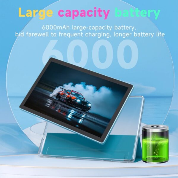 2024 Newest Android 13 Tablet 10 Inch, 12GB RAM 128GB ROM/1TB Expandable Tablet PC, 2 in 1 Tablets with Keyboard, Quad-Core 2.0GHz CPU HD Screen, Google Certified 5G WiFi 6 BT 5.0, 8MP Camera Tableta