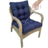 42” x 21” Hawaii Back Chair Outdoor Seating Cushions, Durable Polyester